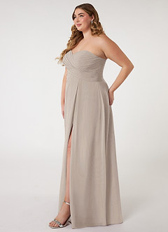 Azazie Arabella Allure Bridesmaid Dresses Frost A-Line Sweetheart Neckline Chiffon Convertible Dress image16