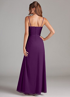 Azazie Aliani Bridesmaid Dresses Grape Sheath Strapless Chiffon Convertible Dress image3