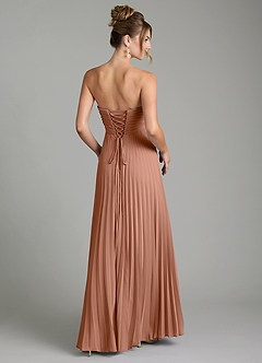Azazie Tempest Bridesmaid Dresses Bronzer Empire Corset Chiffon Convertible Dress image5