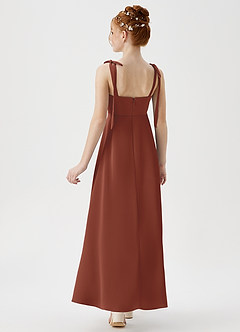 Azazie Rosey Junior Auburn A-Line Sweetheart Neckline Stretch Satin Dress image6
