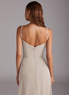 Azazie Marley Bridesmaid Dresses Frost A-Line Off the Shoulder Chiffon Convertible Dress image11