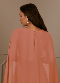 Azazie Isa Mother of the Bride Dresses MAI TAI A-Line V-Neck Pleated Chiffon Dress image6