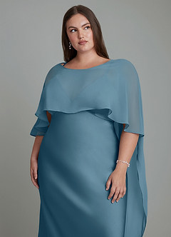 Azazie Stefania Robes de demoiselle d'honneur Robe Trapèze en Satin extensible Bermude image14