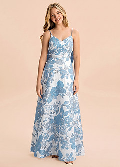 front Azazie Rumi Junior Formal Dress