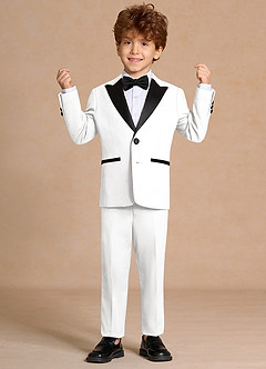 front Michael White Boys Peak Lapel 2-Piece Tuxedos