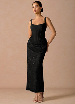 Niamh Black Maxi Dress image2