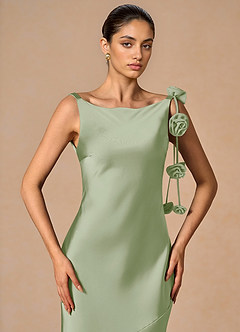 Athelstan Light Green Maxi Dress image5