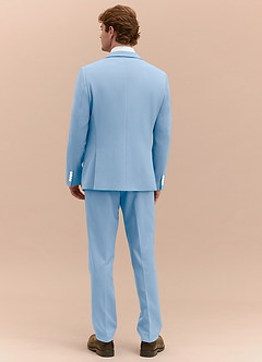 front James Sky Blue Structured Stretch 3-piece suit