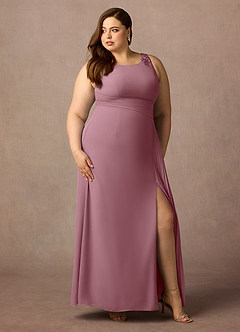 Azazie Galvan Mother of the Bride Dresses Vintage Mauve A-Line Sequins Chiffon Dress image10