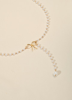 front Parel strik lasso ketting