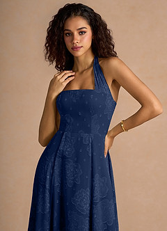 Adelise Navy Midi Dress image6