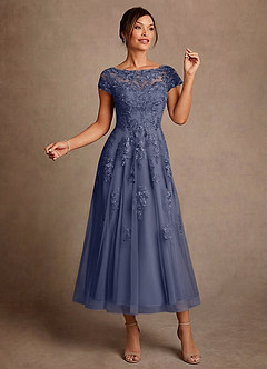 Azazie Jolanda Moeder van de bruid jurken A-Lijn Jurk van Kant Stormachtig image3