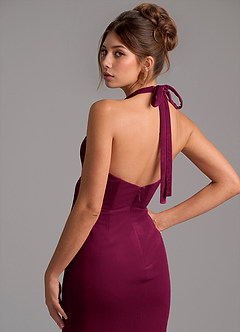 Azazie Valerie Robes de demoiselle d'honneur Robe Sirène en velours Cabernet image6