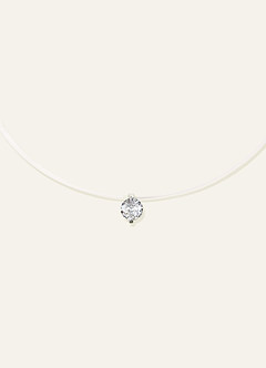 front Mermaid's Tear Invisible Necklace