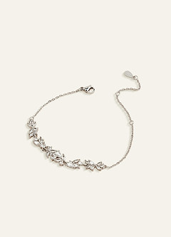 front Crystal Wisteria Chain Bracelet