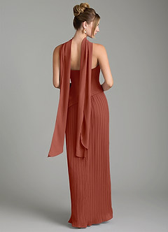 Azazie Tierney Bridesmaid Dresses Auburn A-Line Strapless Chiffon Convertible Dress image10