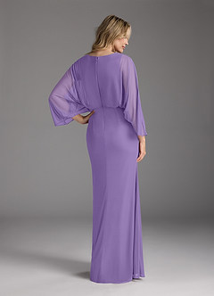 Azazie Ysabella Mother of the Bride Dresses Tahiti Mermaid Pleated Mesh Dress image5