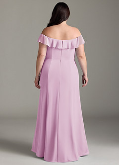 Azazie Sophie Bridesmaid Dresses Candy Pink A-Line Off the Shoulder Chiffon Convertible Dress image7