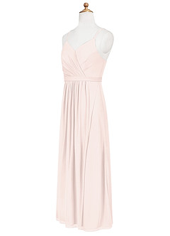 Azazie Luxy Junior Rose Petal Pleated Mesh Dress image8