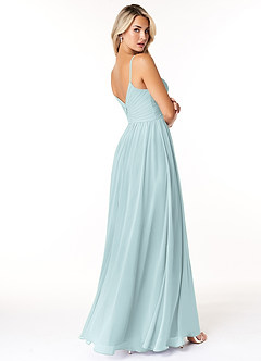 Azazie Lisbon Final Sale Mist A-Line Sweetheart Neckline Chiffon Dress image2