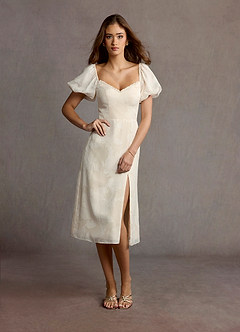 Midi jurk Misha Champagne image3