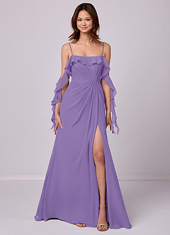 Barbie ♥ Azazie Bridesmaid Dresses Tahiti A-Line Off the Shoulder Chiffon Convertible Dress image7