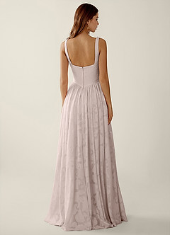 Megan Powder Pink Lace A-line Prom Dress image2