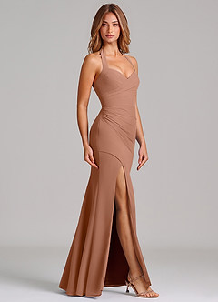 Azazie Emeria Suknie dla druhen Syrena Dekolt w kształcie serca Szyfon Do ziemi Sukienka image5