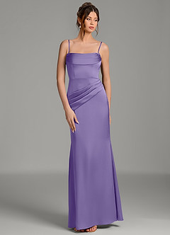 Azazie Alanis Bridesmaid Dresses Tahiti Mermaid Corset Stretch Satin Convertible Dress image6