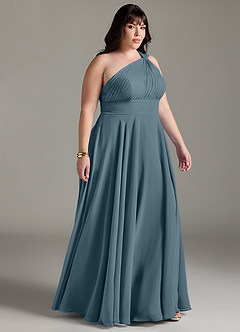 Azazie Charlize Brautjungfernkleider A-Linie One-Shoulder Chiffon Kleid Zwielichtviolett image10