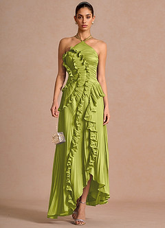 Hatsu Lemon Green Maxi Dress image3