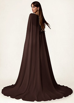 front Azazie Mantella in chiffon in tinta