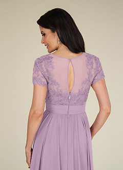 Azazie Annette Kleider für die Brautmutter A-Linie Spitze Chiffon Kleid Blauregen image6