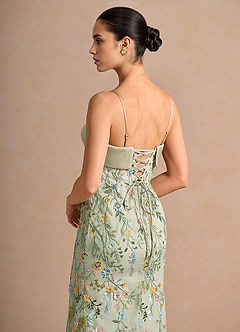 Vestido Verde Claro Maxi Beabea image6
