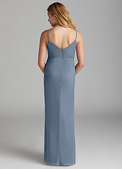Azazie Deandra Junior Etui Gittergewebe Kleid Zwielichtviolett image2