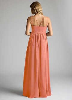 Azazie Emree Maternity Bridesmaid Dresses A-Line Chiffon Floor-Length Dress image4