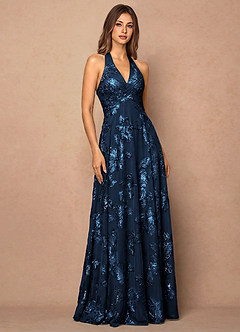 Josee Navy Maxi Dress image3