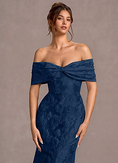 Maxi jurk Valoria  Donkere Marine image5