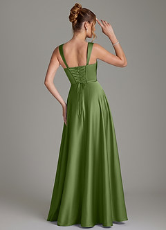 Azazie Azaria Bridesmaid Dresses Juniper A-Line Corset Stretch Satin Dress image5