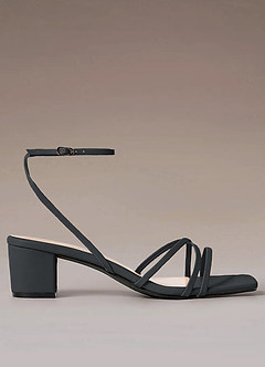 front Cross Strips Block Heel Sandals