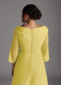 Azazie Jaycee Abiti per la Madre della Sposa Abito A-Line in Chiffon Canarino image10