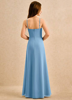 Azazie lolly Girls Formal Sukienki dla dziewczynek sypiących kwiaty Linia A Pofałdowany Szyfon Długość podłogi Sukienka image2