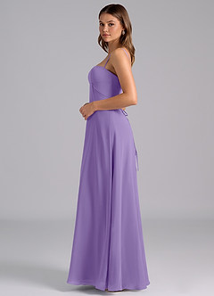 Azazie Valentine Bridesmaid Dresses Tahiti A-Line Corset Chiffon Dress image4