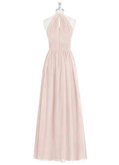 Azazie Cherish Brudtärnklänningar Klä av A-Linje i Chiffong Plisserad Rosenblad image7