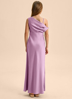 Azazie Emerson Junior Klä av Tubklänning i Stretch Satin Av axeln image2