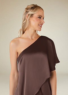 Azazie Hagretta Moeder van de bruid jurken Broekpak Jurk van Stretch Satijn Ganache image12