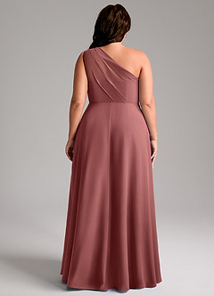 Azazie Phaedra Jurken voor bruidsmeisjes Jurk van Chiffon met A-Lijn One-Shoulder Amethist image10
