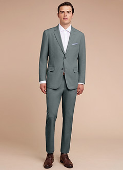 front Miles Gris veste de costume en seersucker