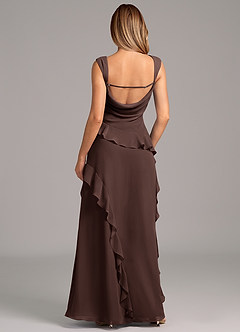 Azazie Sloane Bridesmaid Dresses Ganache A-Line Sweetheart Neckline Chiffon Dress image2