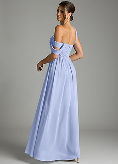 Azazie Kassandra Bridesmaid Dresses Ice A-Line Off the Shoulder Chiffon Dress image6